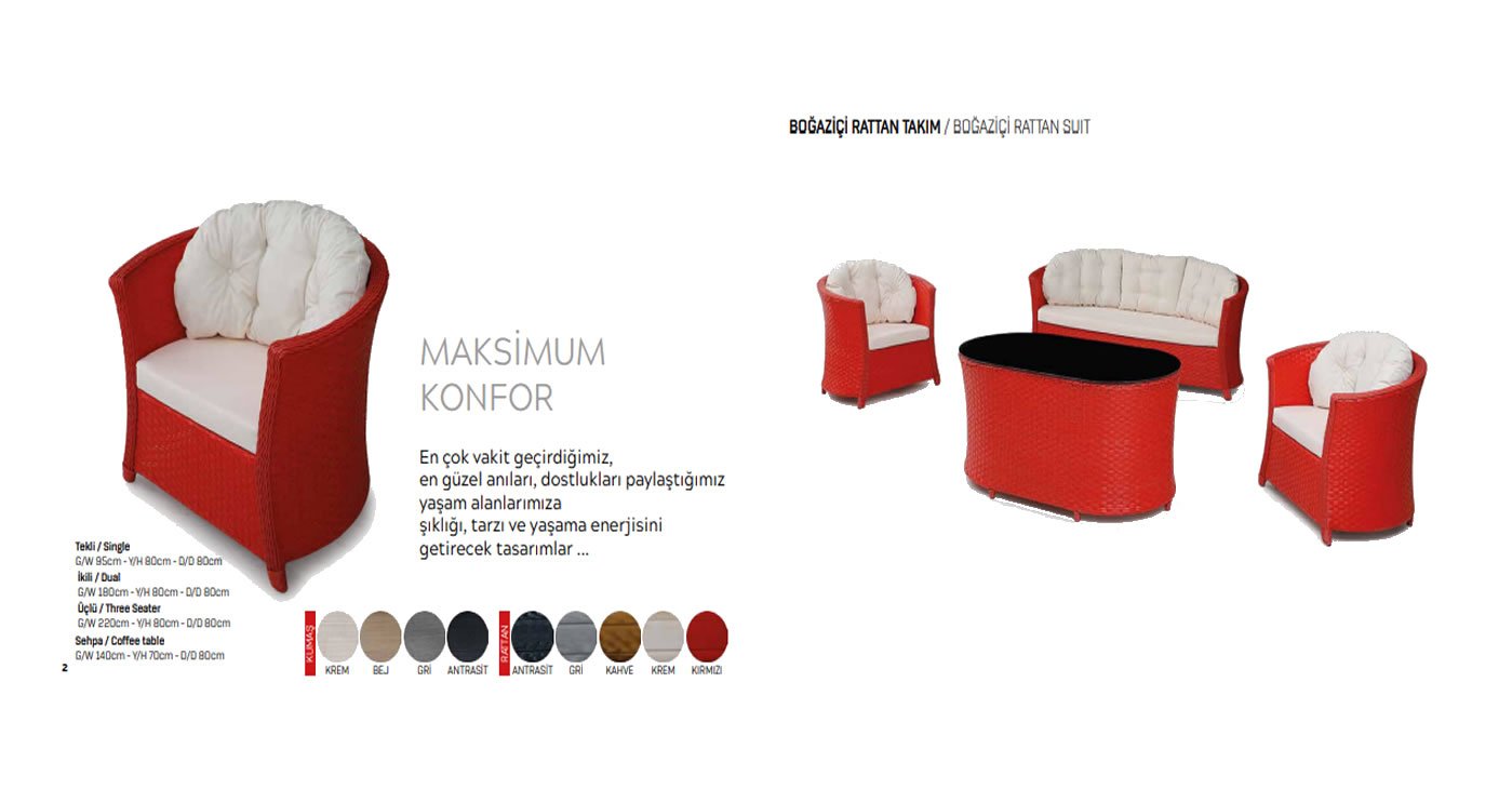 Rattan-Gartenmöbel