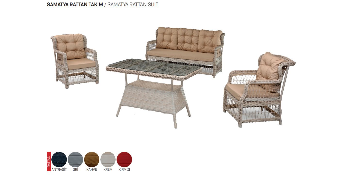 Rattan-Gartenmöbel